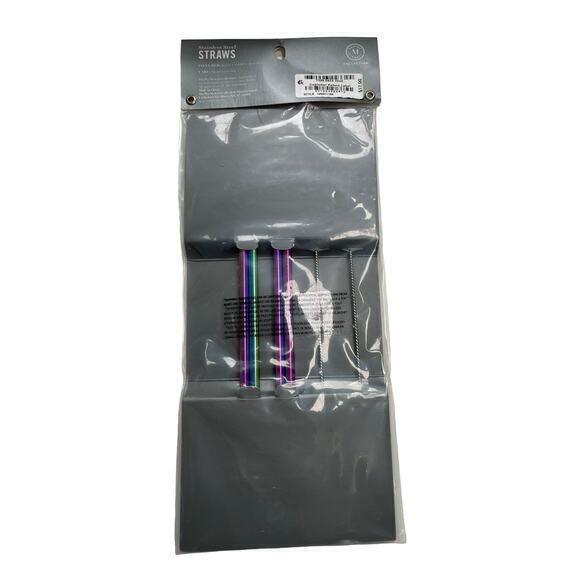 NWT Martha Stewart Good Things Stainless Steel Beverage Straw Rainbow Iridescent - Picture 3 of 8